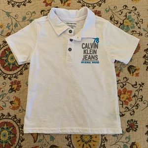 🔴 *5 for $20 Sale* NWOT Boys Calvin Klein polo shirt Size 4